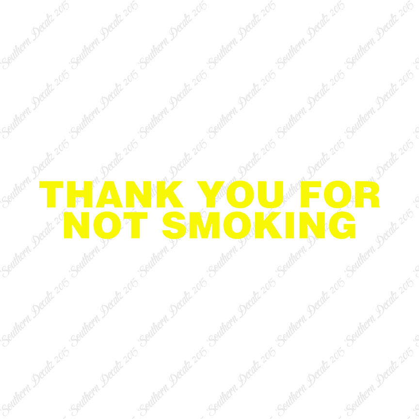 Thank You Not Smoking