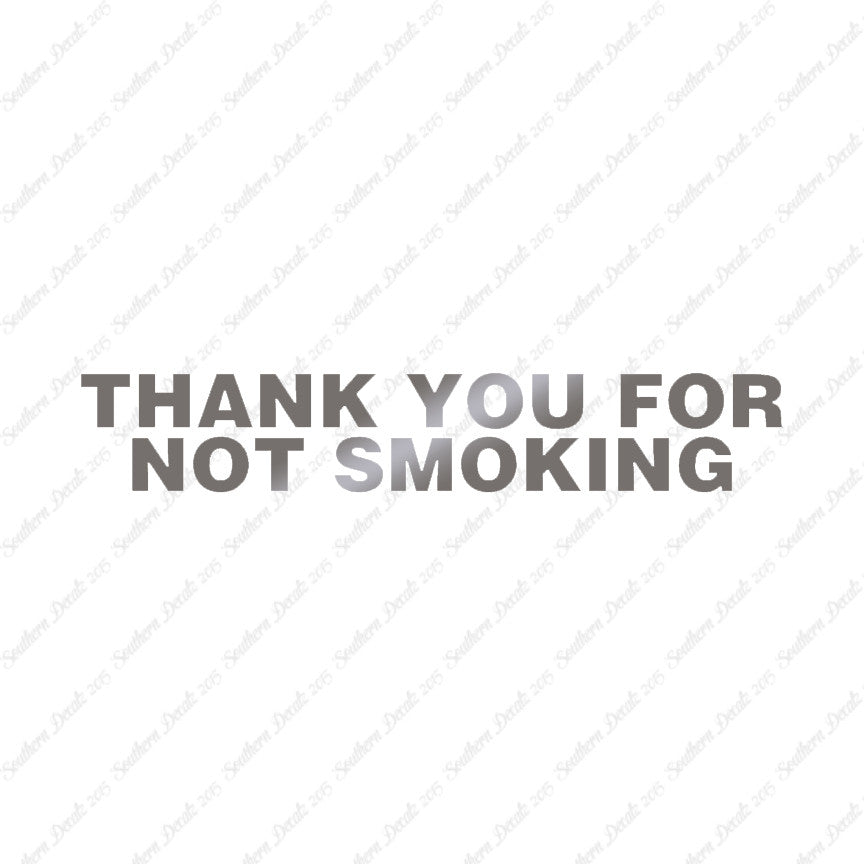 Thank You Not Smoking