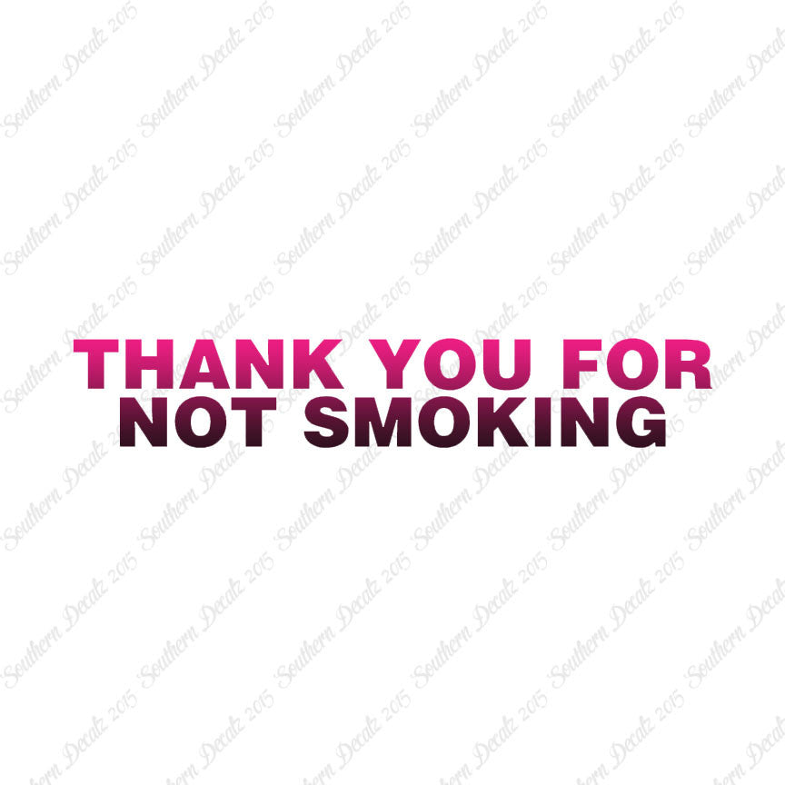 Thank You Not Smoking