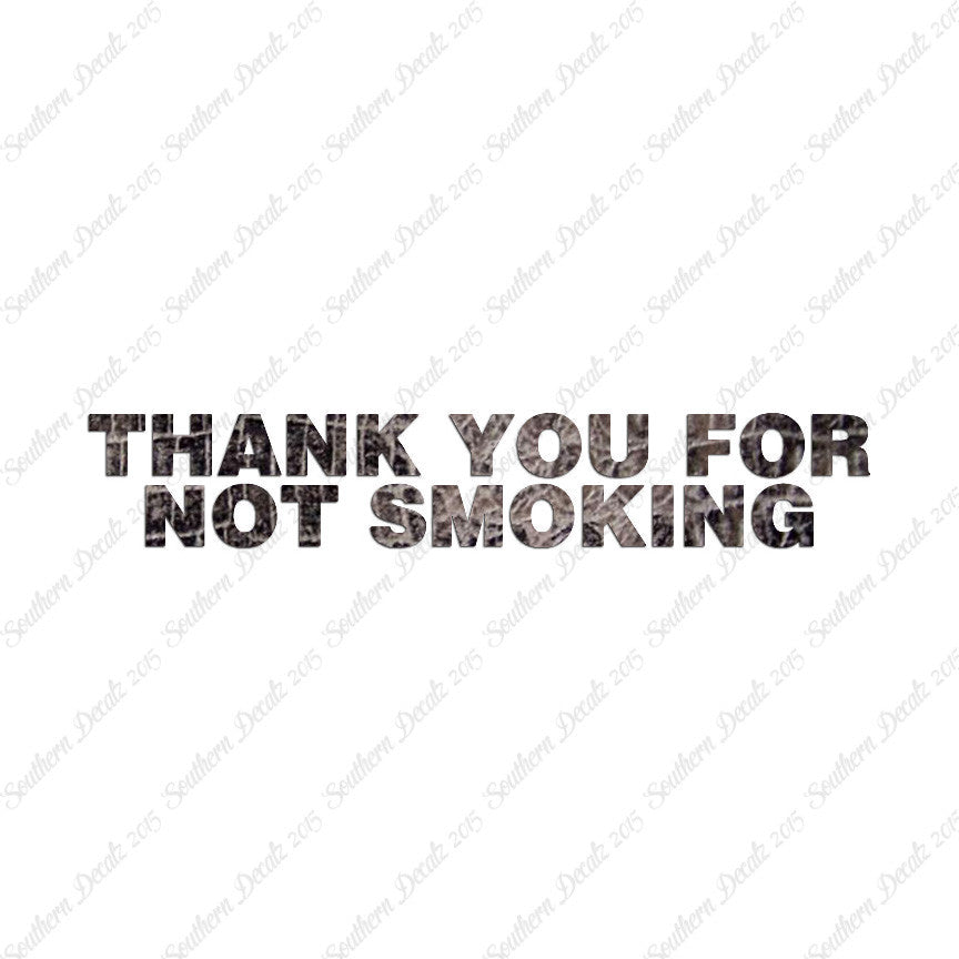 Thank You Not Smoking