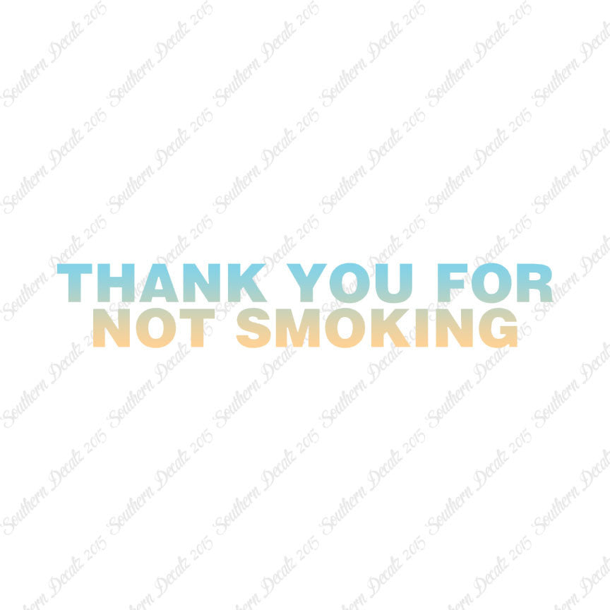 Thank You Not Smoking