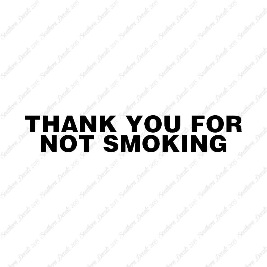 Thank You Not Smoking