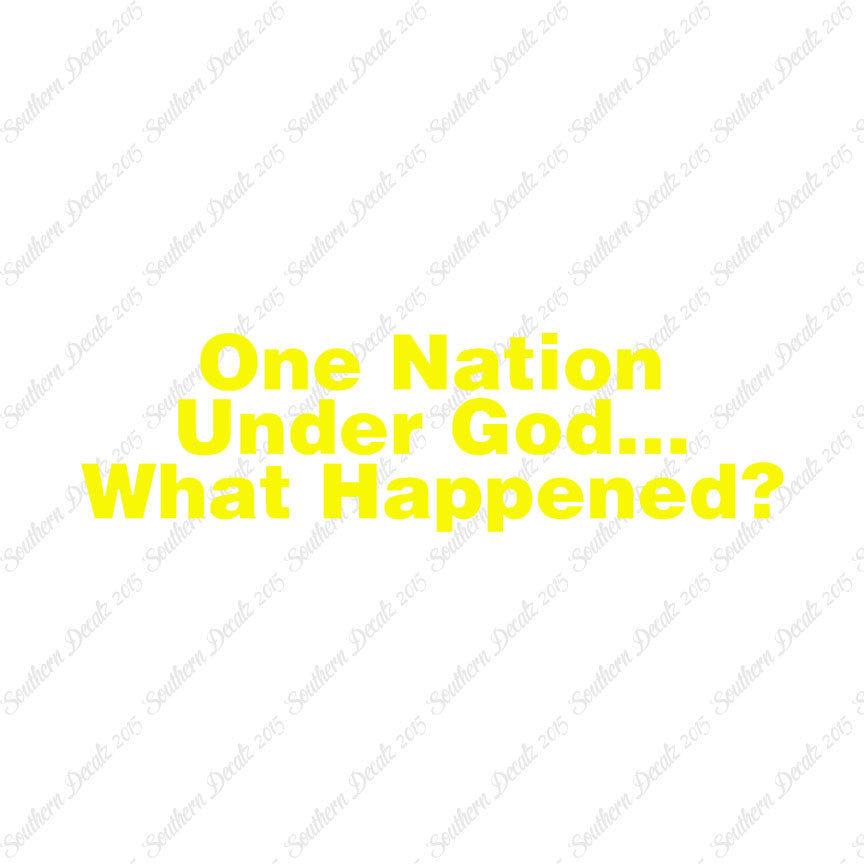 One Nation Under God What Happened