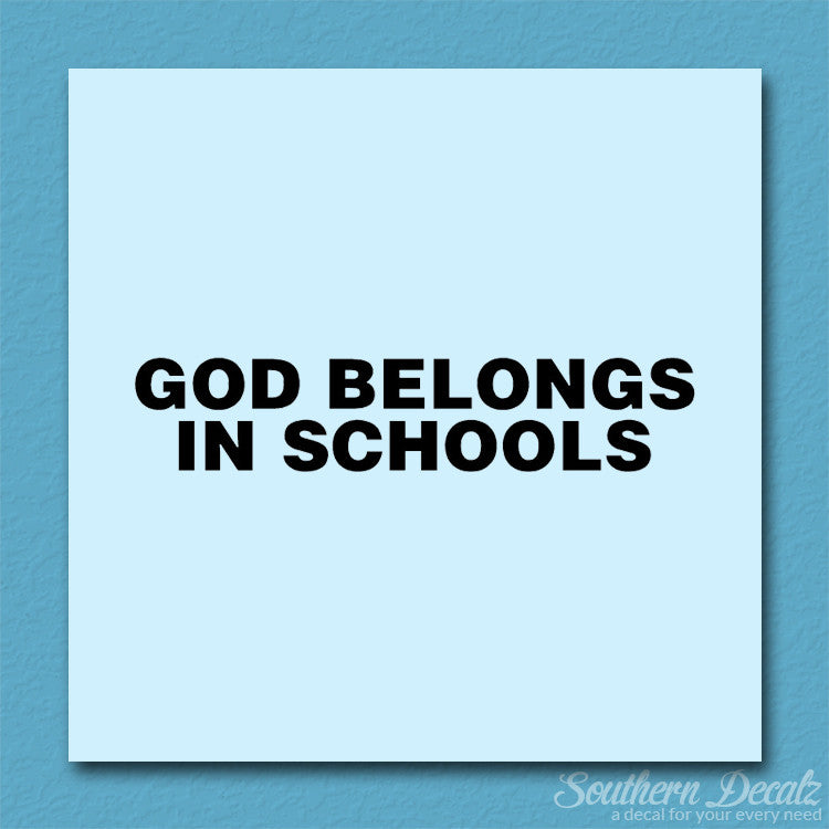 God Belongs In School