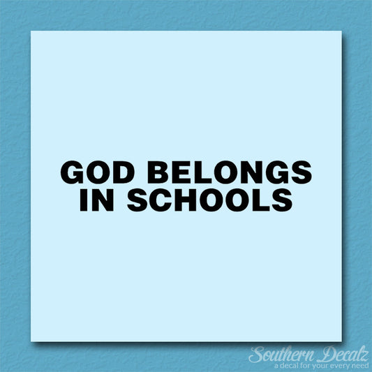God Belongs In School