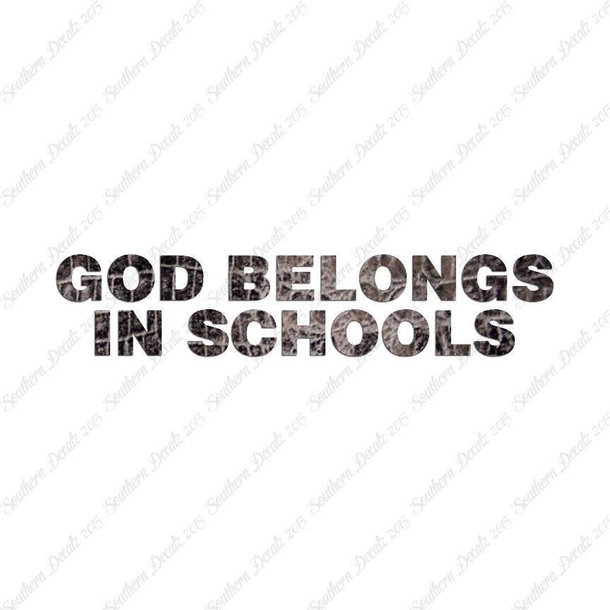 God Belongs In School