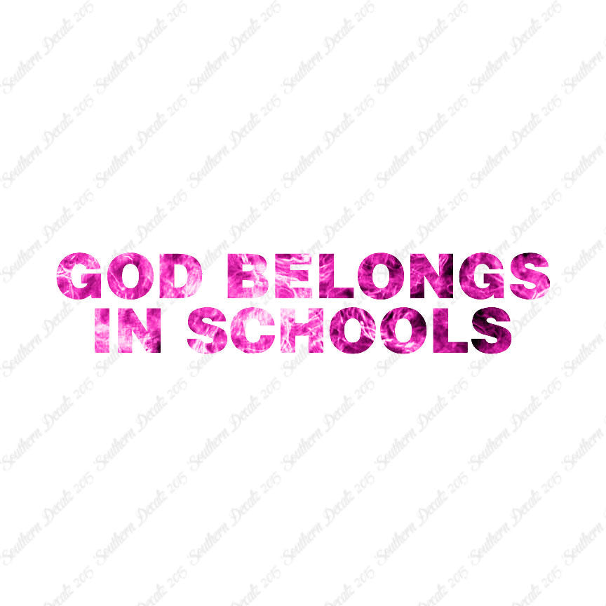God Belongs In School