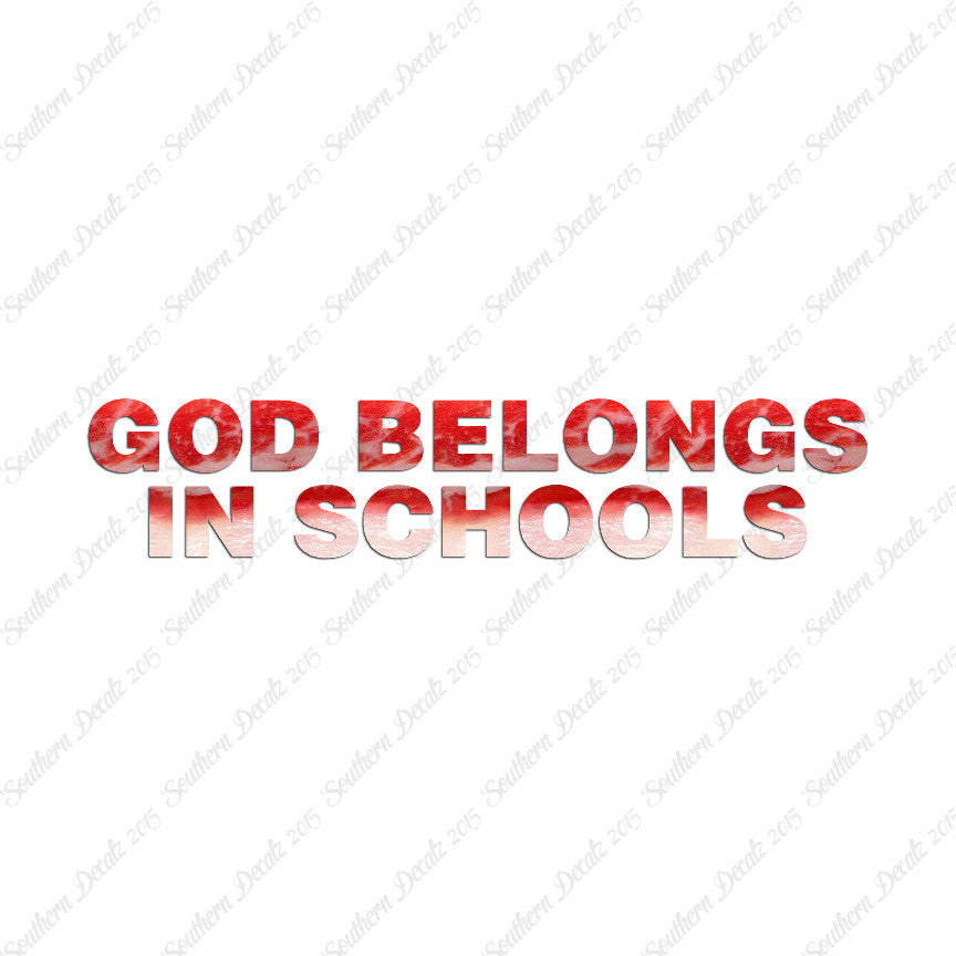 God Belongs In School