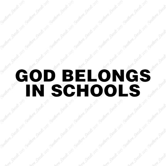 God Belongs In School