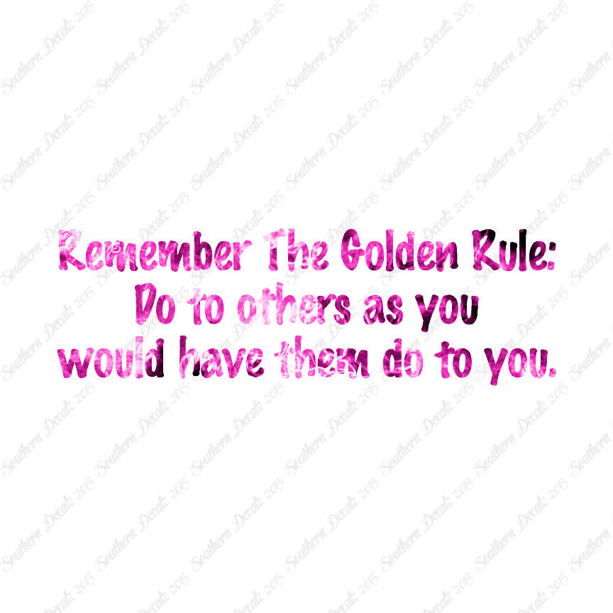 Golden Rule Do Unto Others