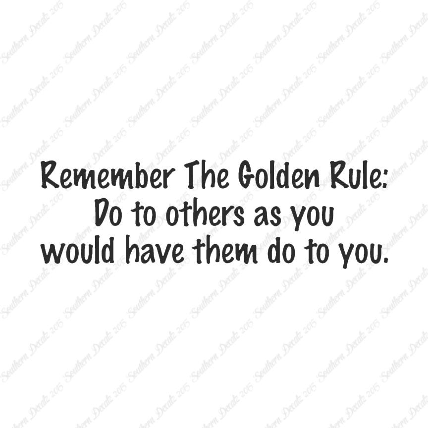 Golden Rule Do Unto Others