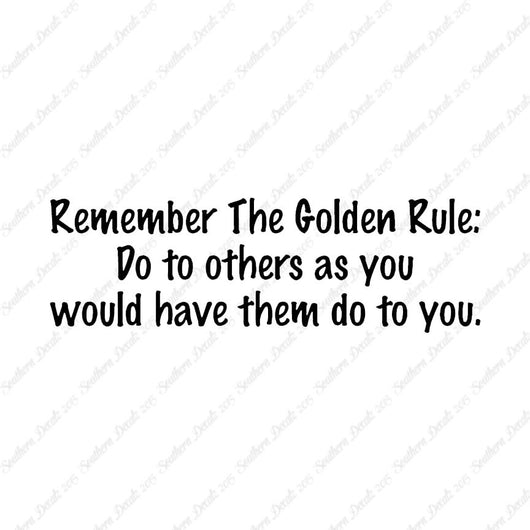 Golden Rule Do Unto Others