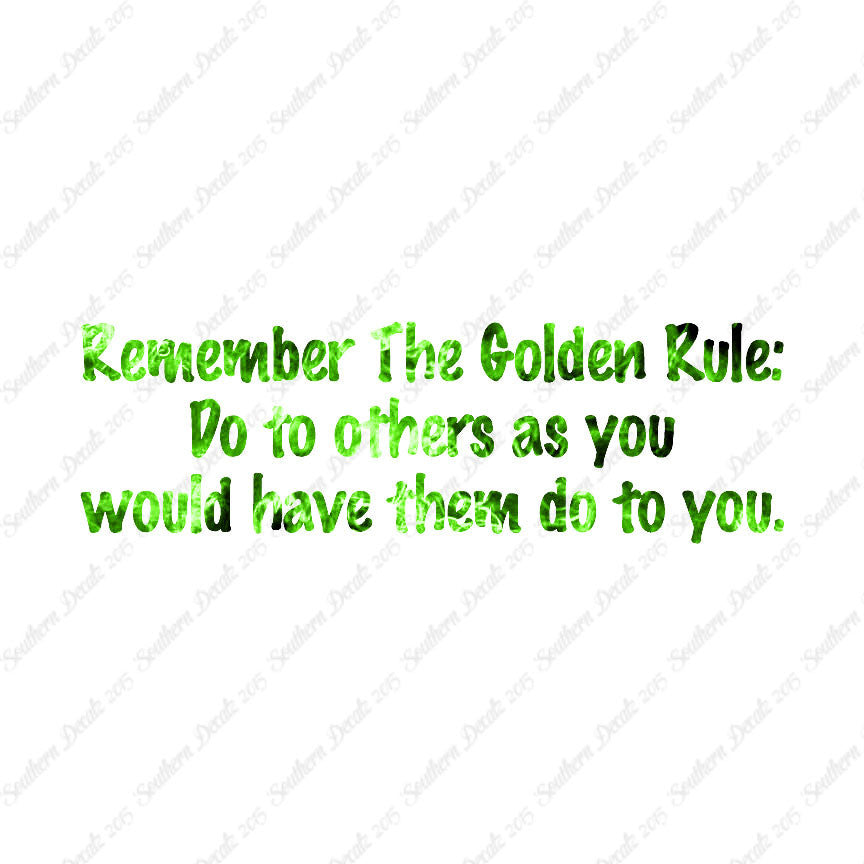 Golden Rule Do Unto Others