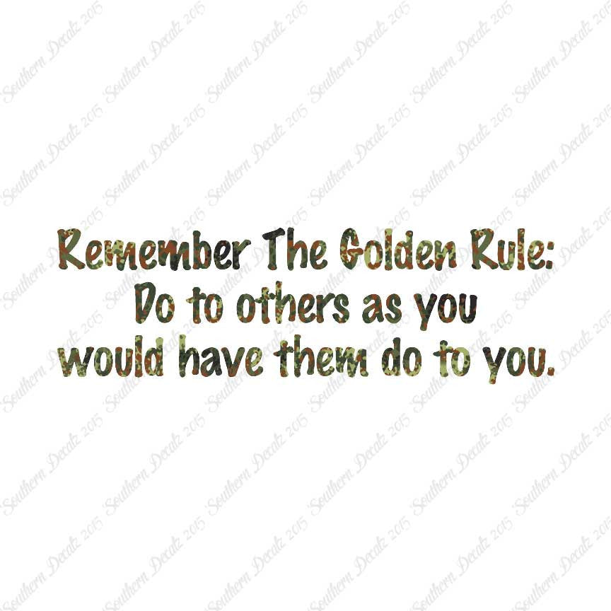 Golden Rule Do Unto Others