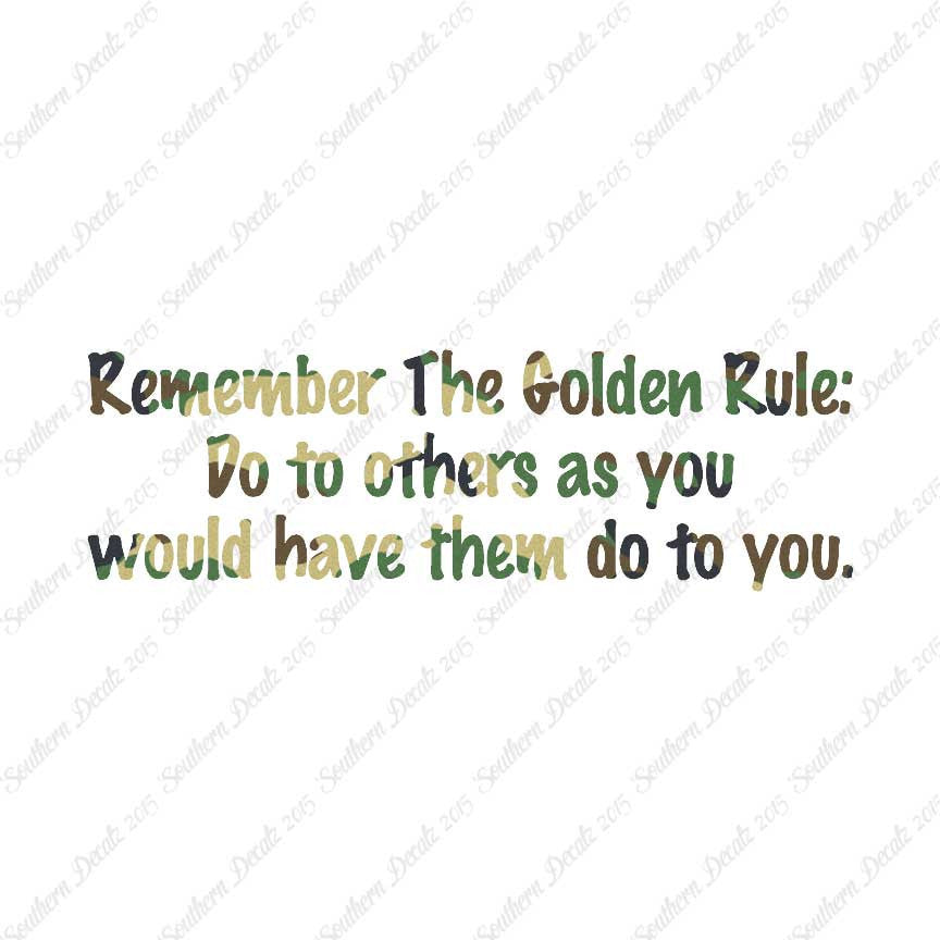 Golden Rule Do Unto Others