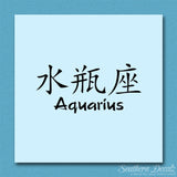 Chinese Symbols "Aquarius"
