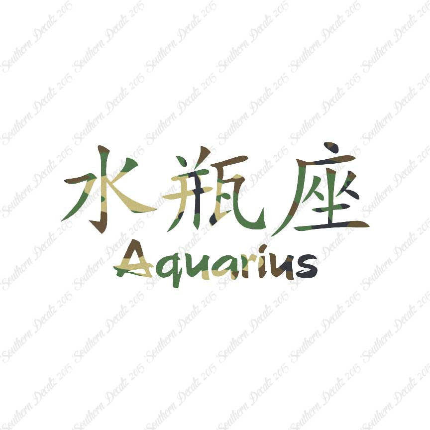 Chinese Symbols "Aquarius"