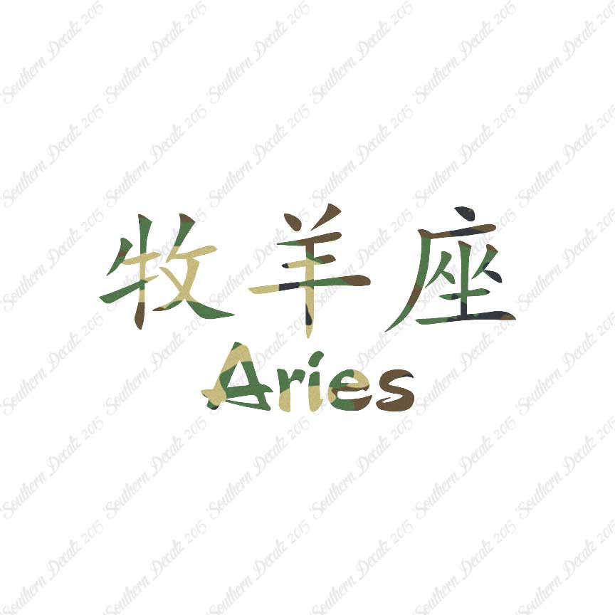 Chinese Symbols "Aries"
