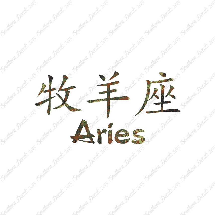 Chinese Symbols "Aries"