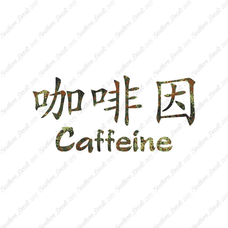 Chinese Symbols "Caffeine"