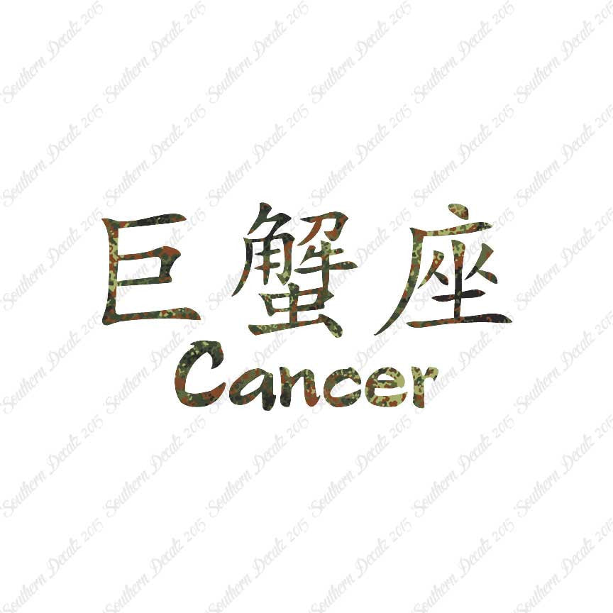 Chinese Symbols "Cancer"