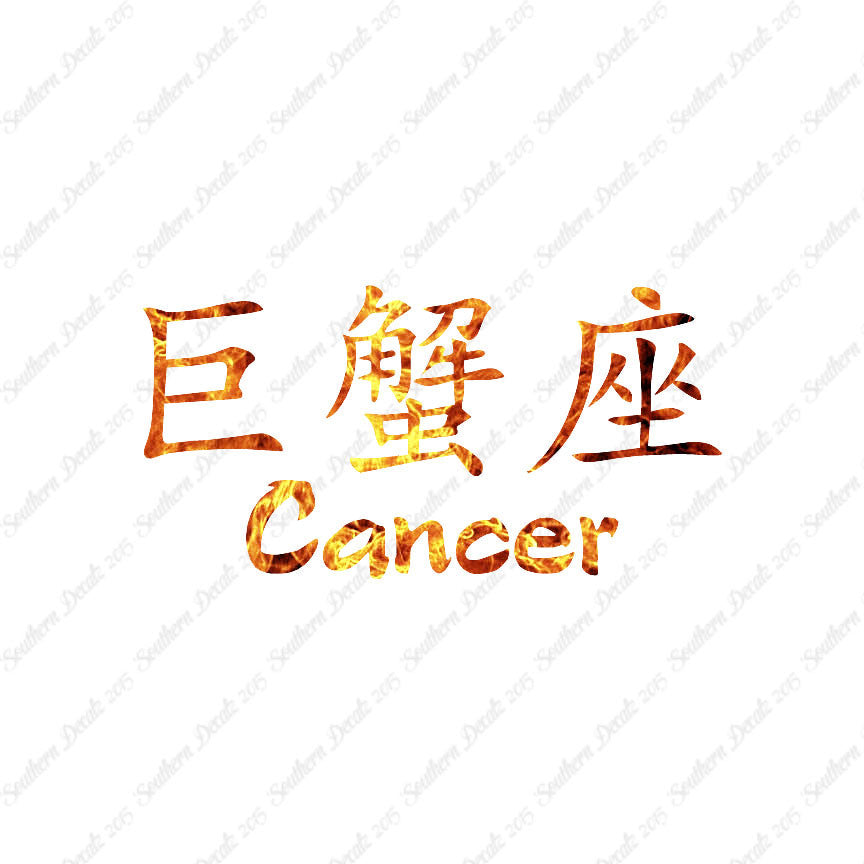Chinese Symbols "Cancer"