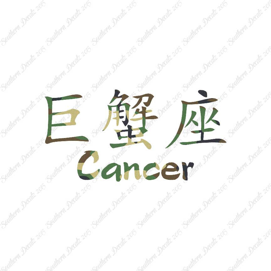 Chinese Symbols "Cancer"