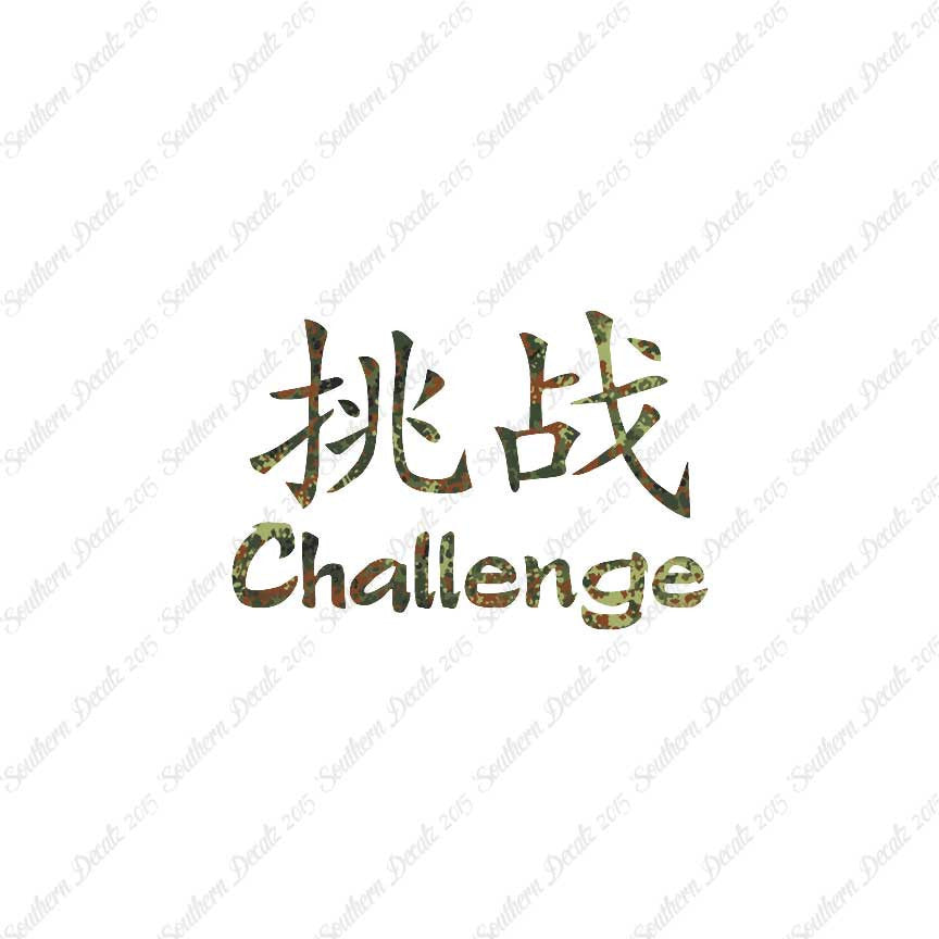 Chinese Symbols "Challenge"