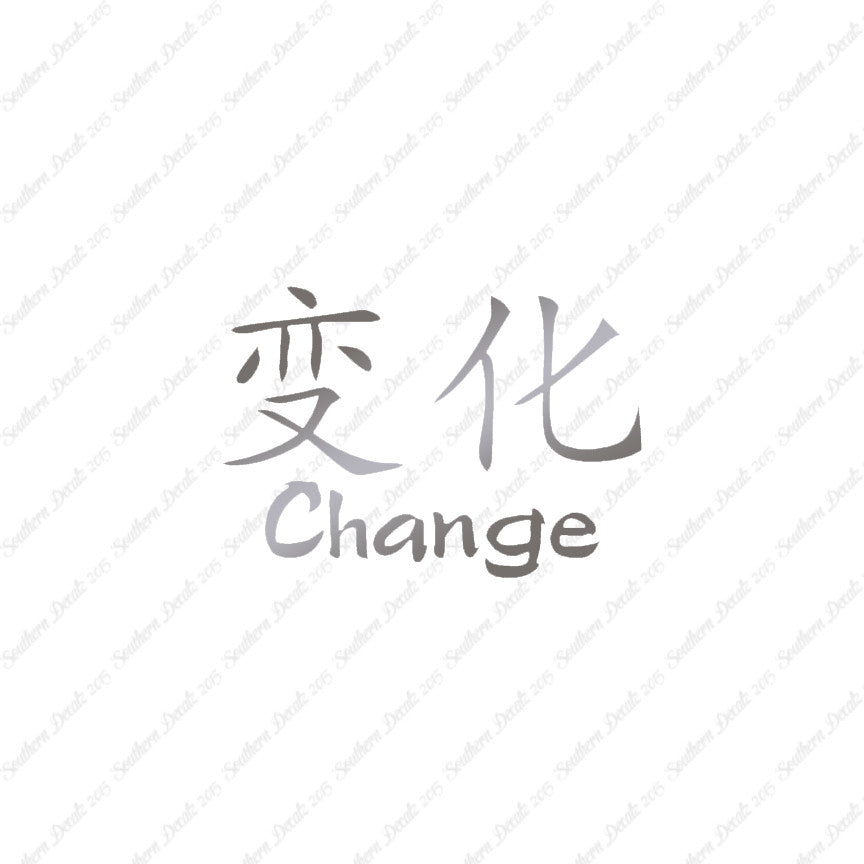 Chinese Symbols "Change"