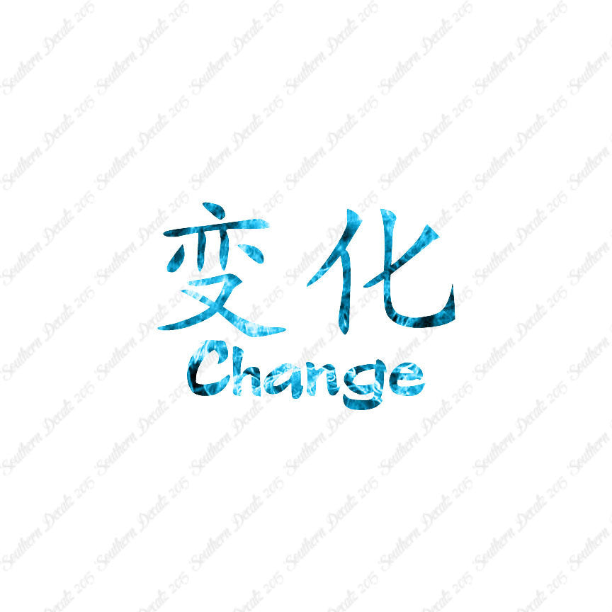 Chinese Symbols "Change"
