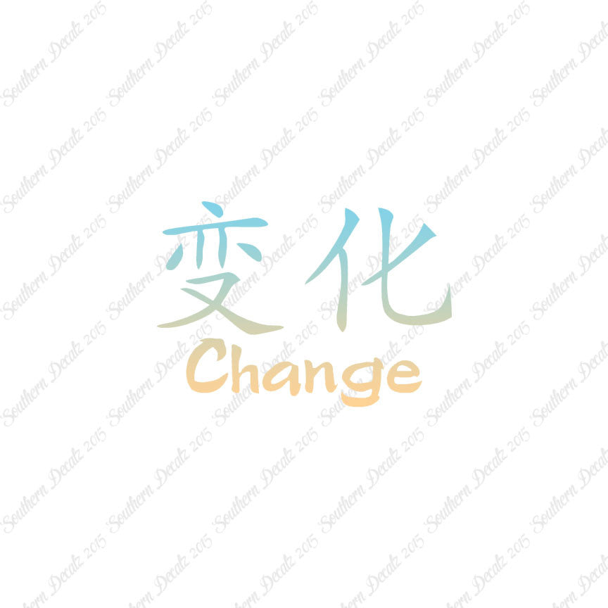 Chinese Symbols "Change"