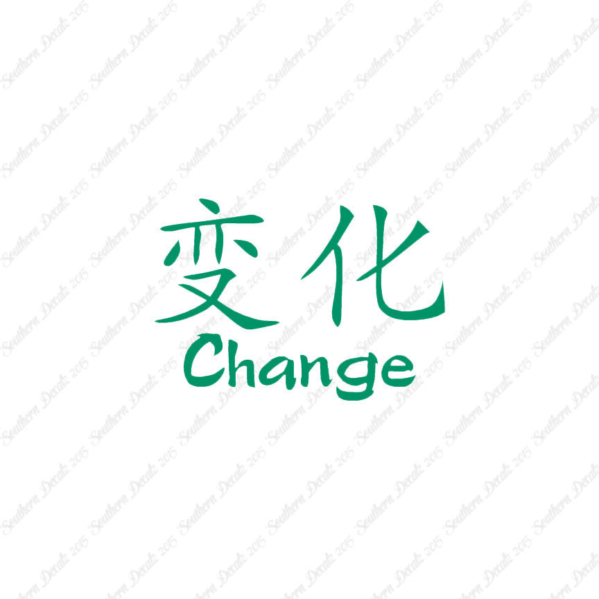 Chinese Symbols "Change"