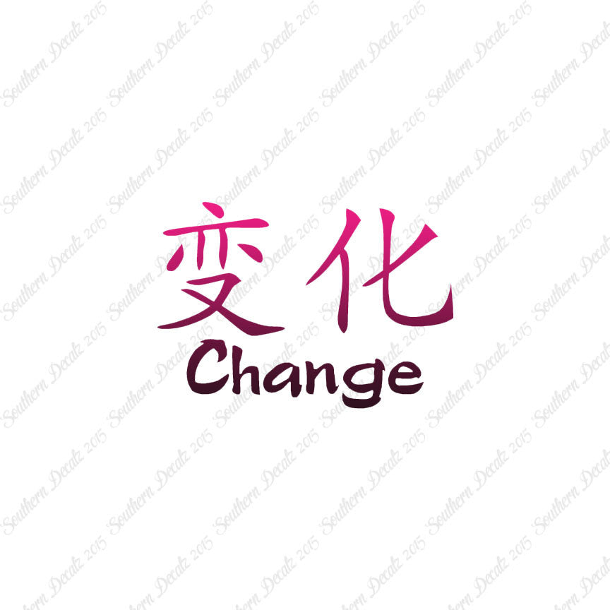 Chinese Symbols "Change"