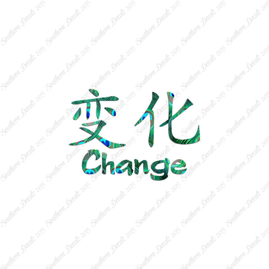 Chinese Symbols "Change"