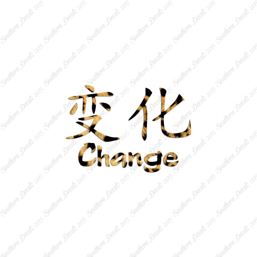 Chinese Symbols "Change"