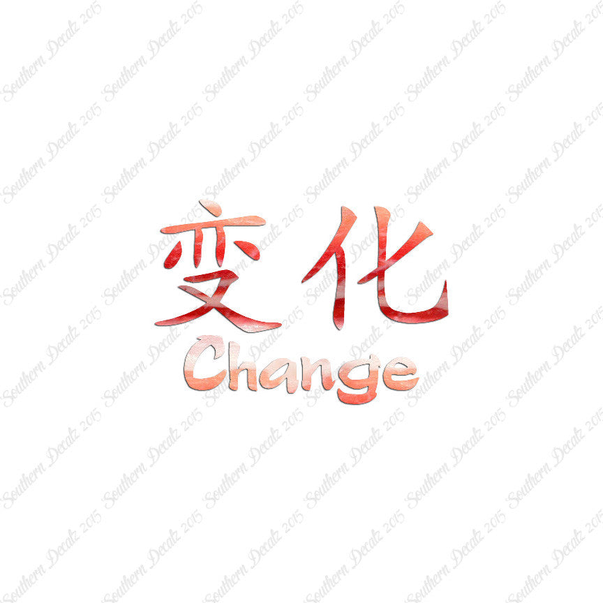 Chinese Symbols "Change"
