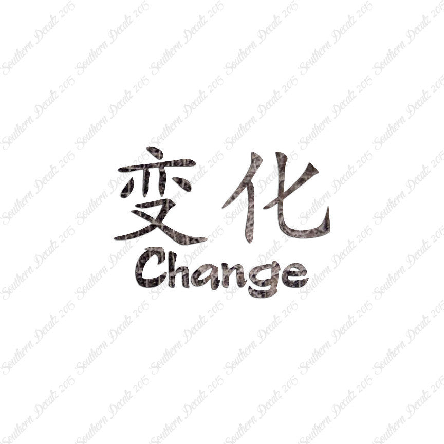 Chinese Symbols "Change"