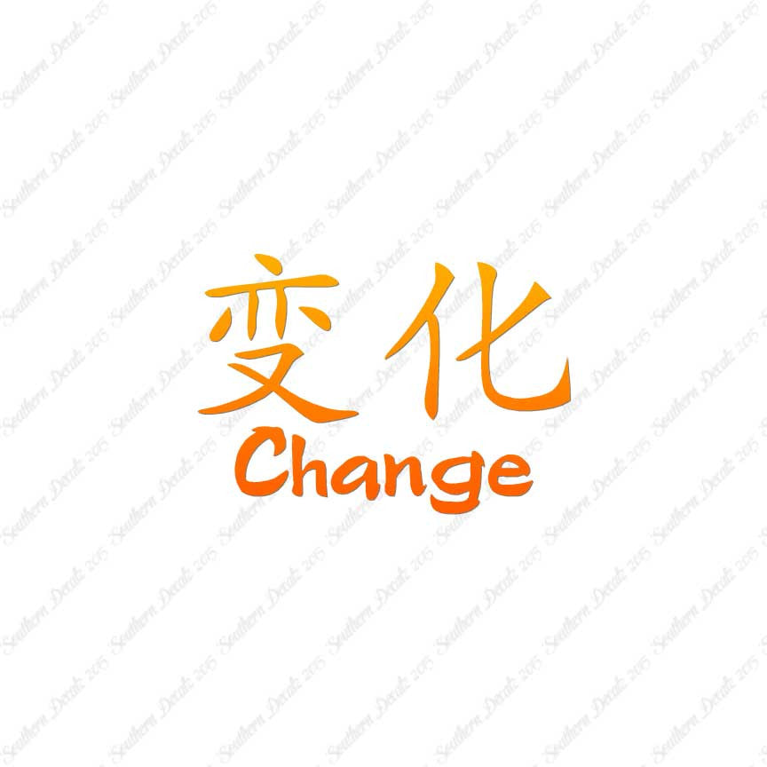 Chinese Symbols "Change"