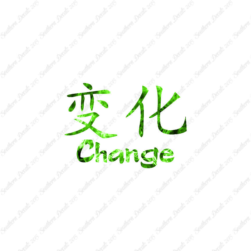 Chinese Symbols "Change"