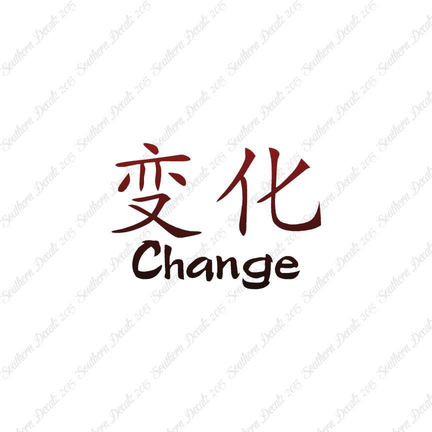 Chinese Symbols "Change"