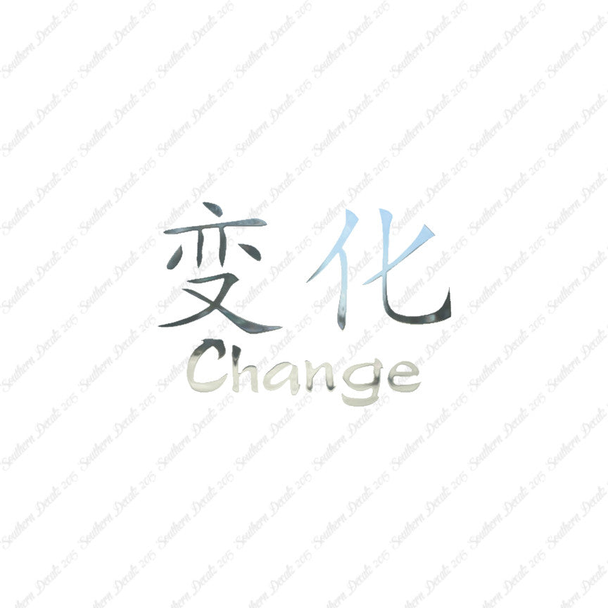 Chinese Symbols "Change"