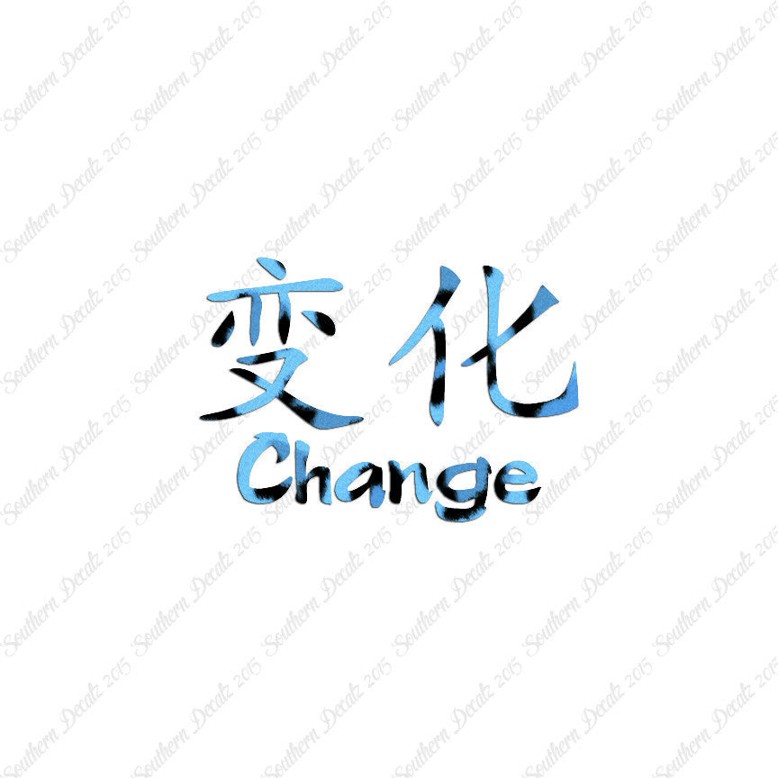 Chinese Symbols "Change"
