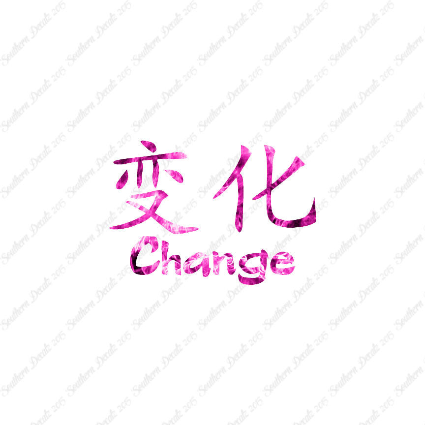 Chinese Symbols "Change"