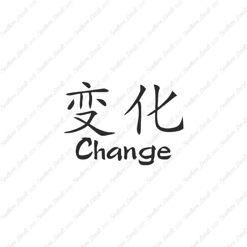 Chinese Symbols "Change"