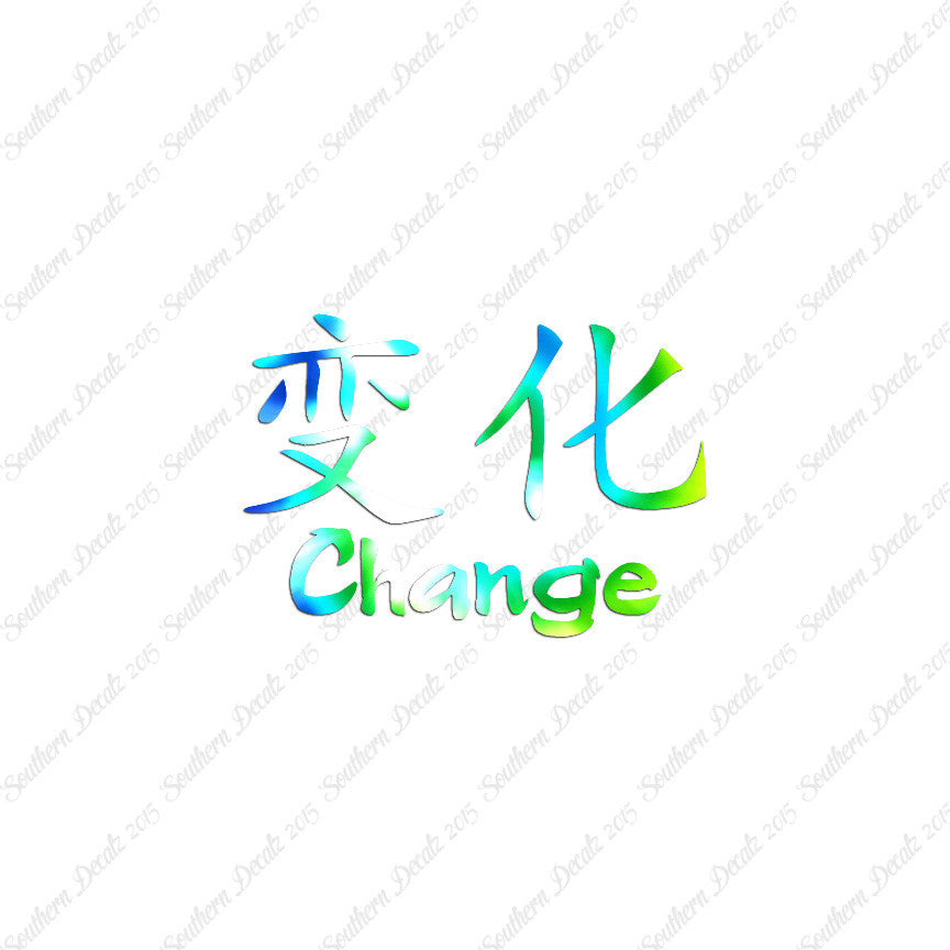 Chinese Symbols "Change"