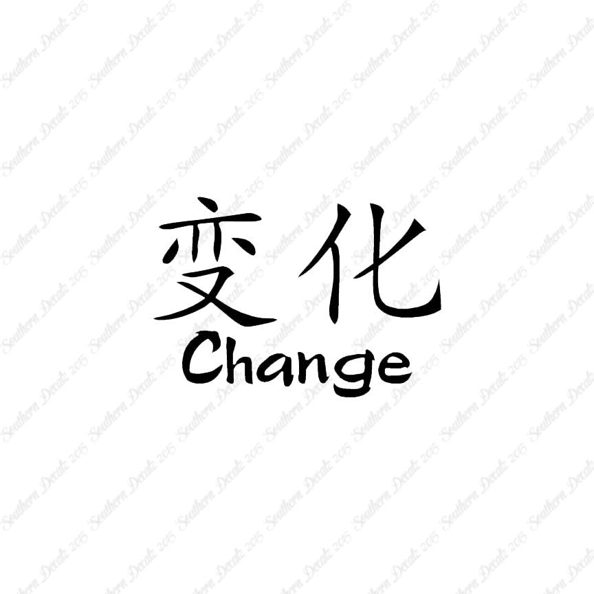 Chinese Symbols "Change"