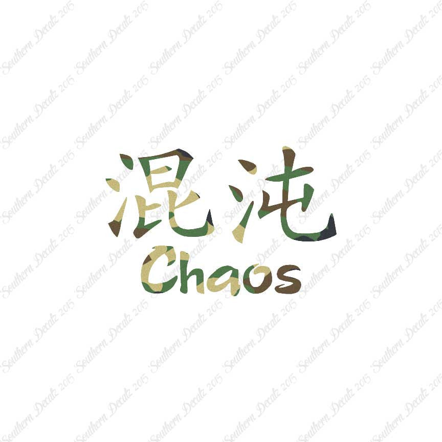 Chinese Symbols "Chaos"
