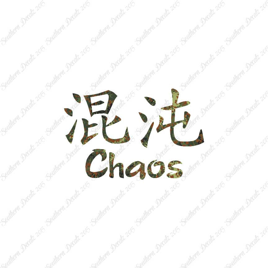 Chinese Symbols "Chaos"