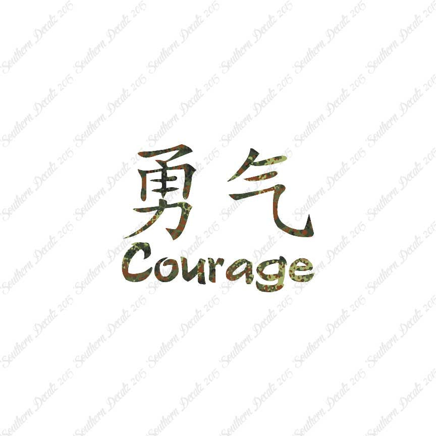 Chinese Symbols "Courage"