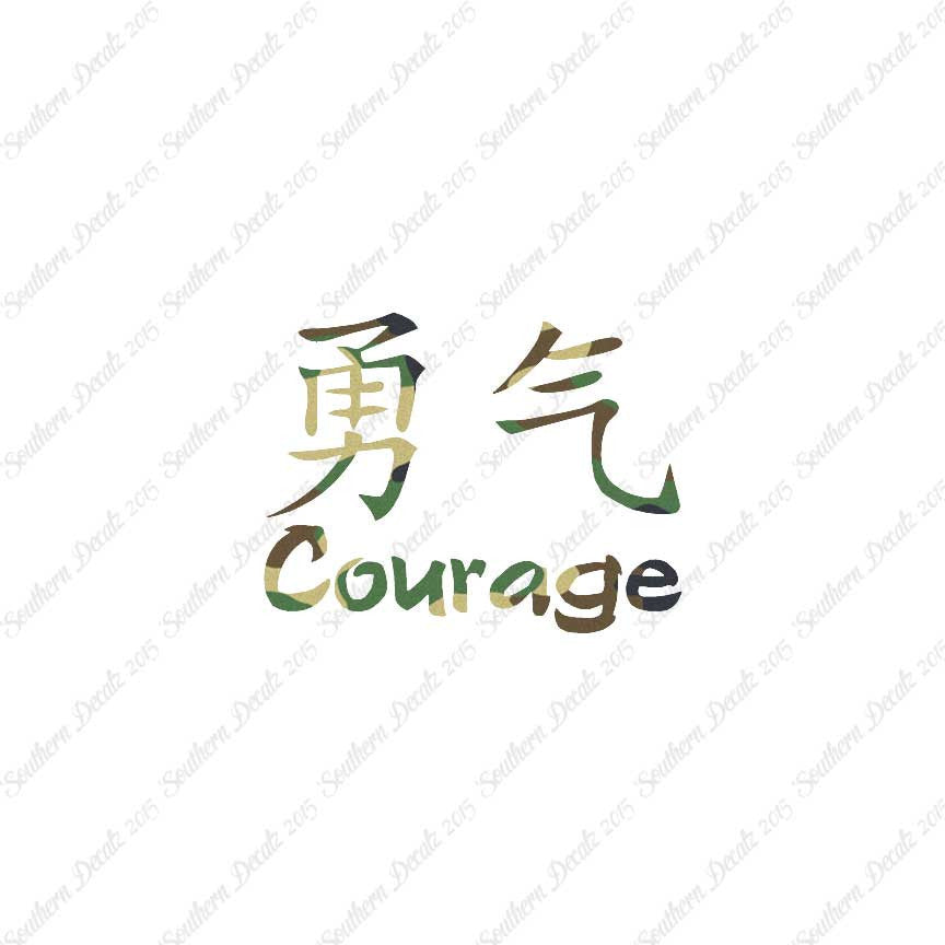 Chinese Symbols "Courage"
